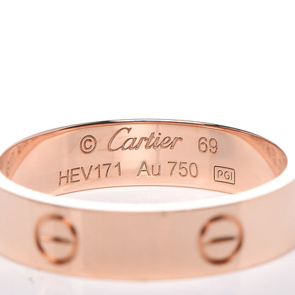 Cartier 18K Pink Gold 5.5mm LOVE Ring 69 12.5 4 of 5