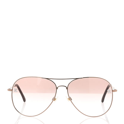 Chanel Metal Aviator CC Sunglasses 4189-T-Q Pink 2 of 6