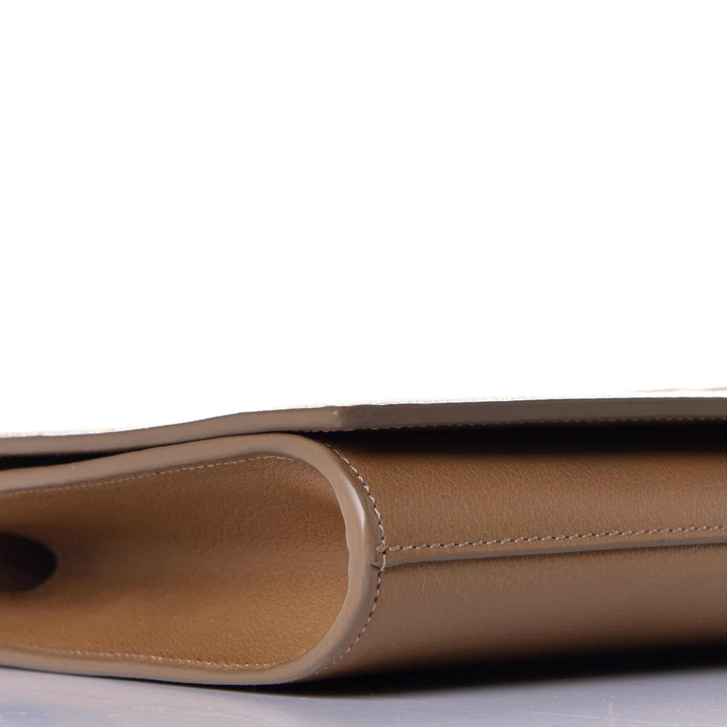 Saint Laurent Calfskin Monogram Large Belle De Jour Clutch Beige 7 of 8