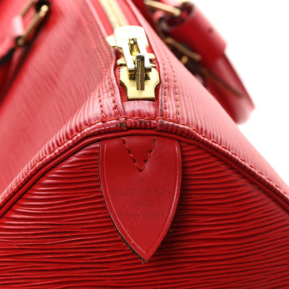 Louis Vuitton Epi Keepall 45 Castillan Red 5 of 15