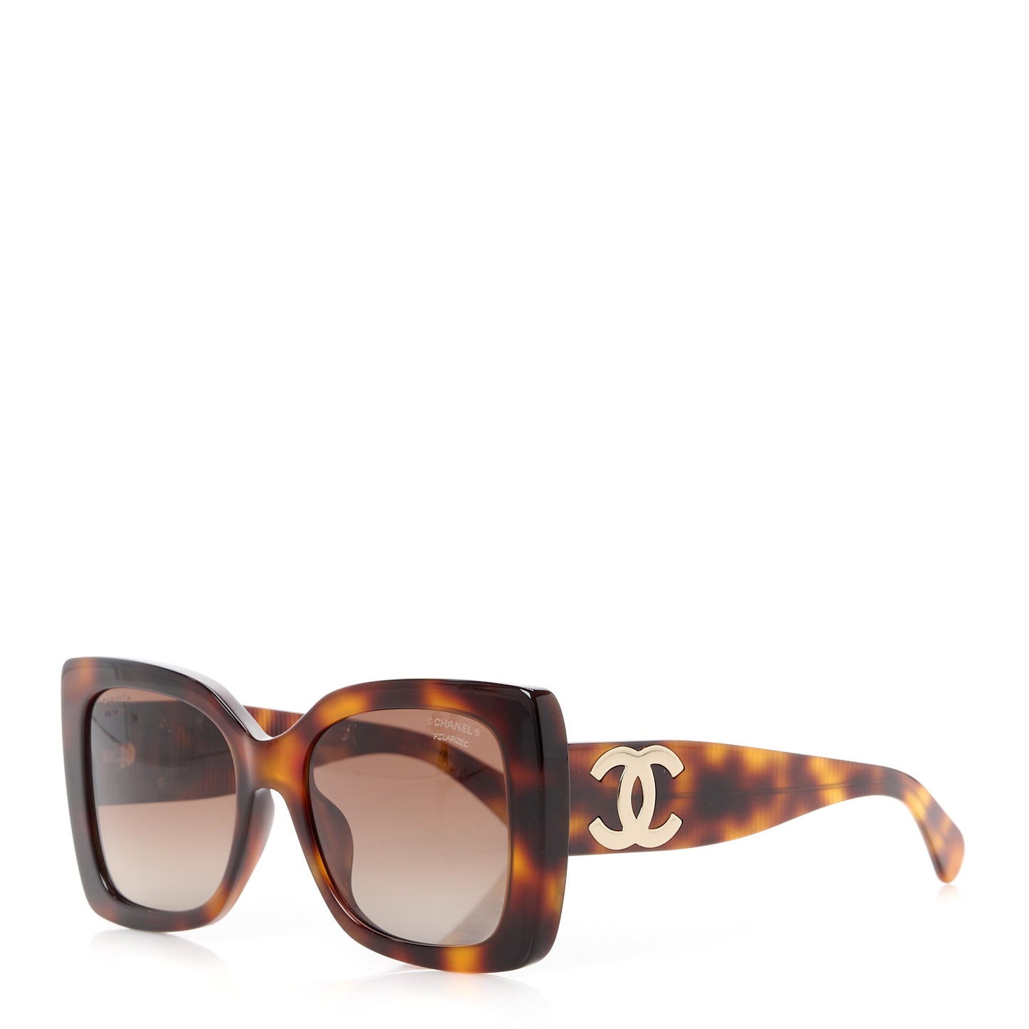 Square Polarized CC Sunglasses 5494 Tortoise Brown