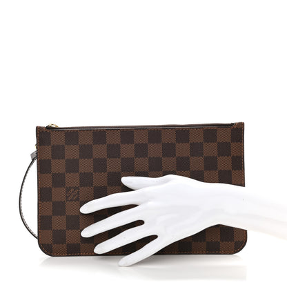 Louis Vuitton Damier Ebene Neverfull MM GM Pochette 2 of 8