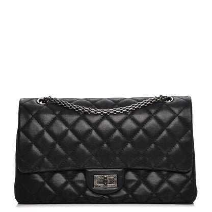 Chanel Iridescent Calfskin Quilted 2.55 Reissue 227 Flap Black 1 of 12
