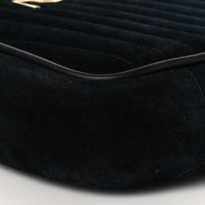 Saint Laurent Suede Matelasse Monogram Mini Lou Camera Bag Black 11 of 11
