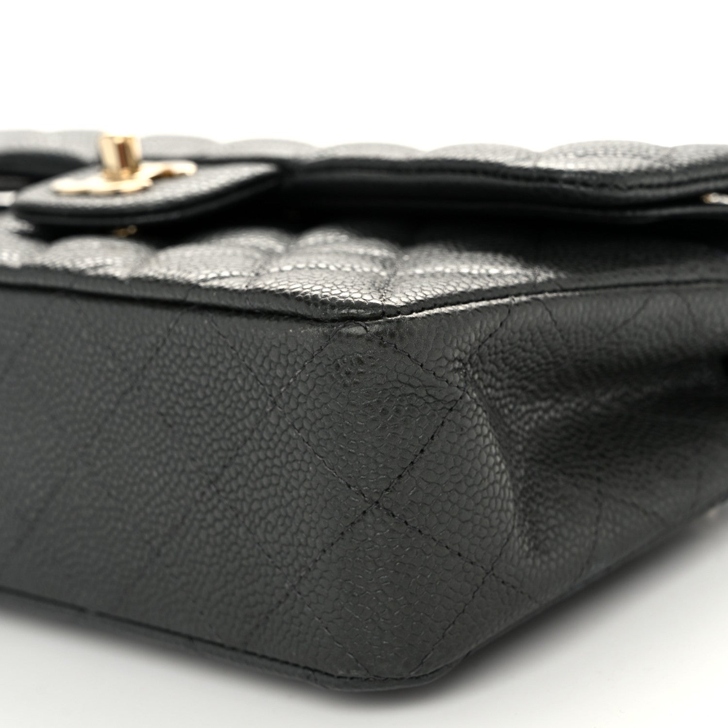 Chanel Caviar Quilted Small Double Flap Dark Grey 10 of 10