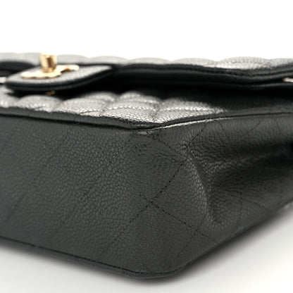 Chanel Caviar Quilted Small Double Flap Dark Grey 10 of 10
