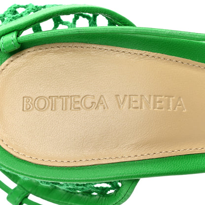 Bottega Veneta Mesh Nappa Stretch Ankle Tie 90mm Sandals 40 Grass 7 of 7