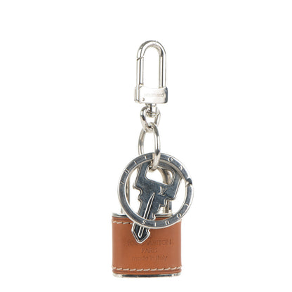 Louis Vuitton Leather Lock and Key Bag Charm Key Holder 1 of 4