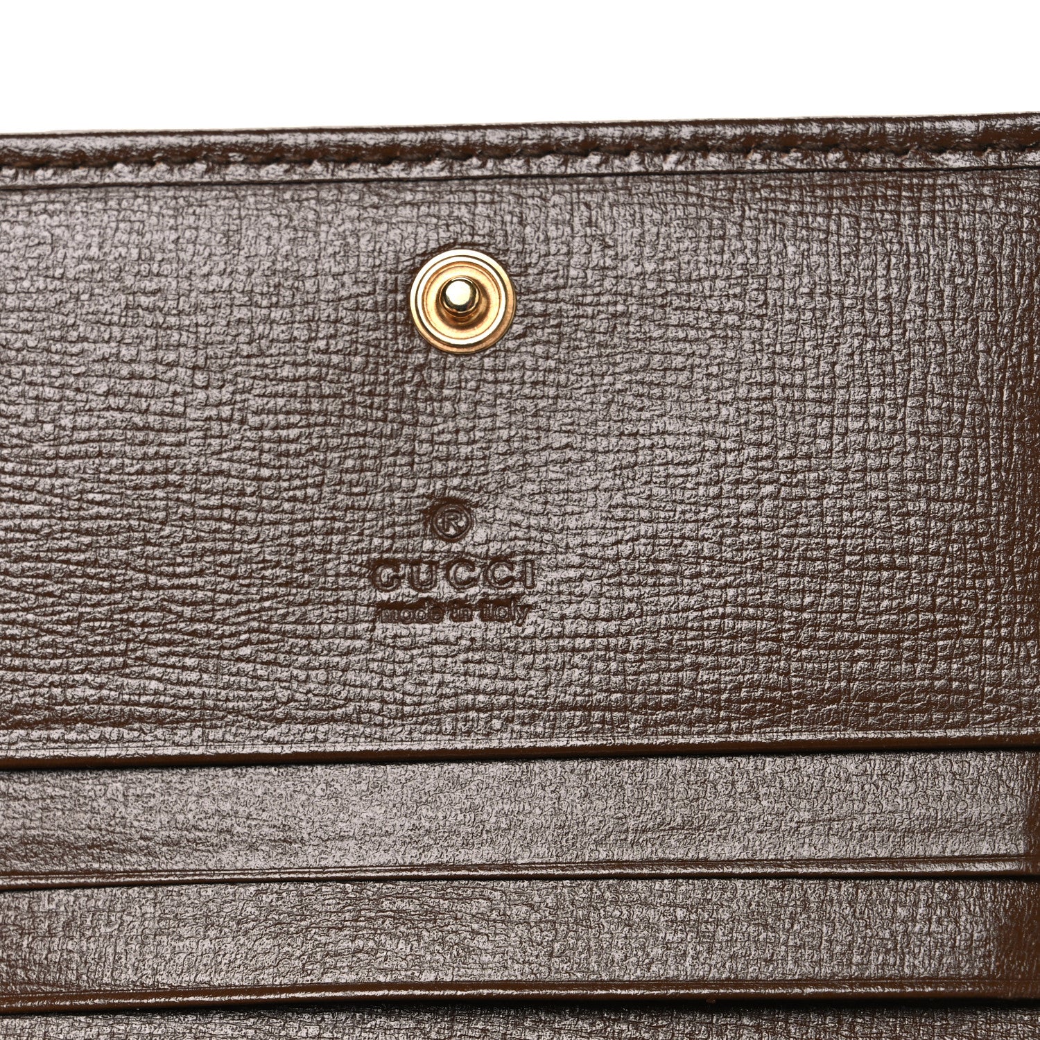 Gucci GG Supreme Monogram Horsebit 1955 Card Case Wallet Beige Ebony Brown Sugar 7 of 8