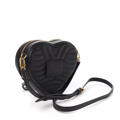 Louis Vuitton Calfskin New Wave Heart Bag Black 2 of 9