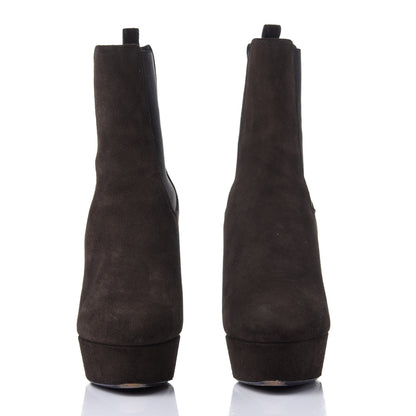 Saint Laurent Suede Vika 95 Chelsea Boot 39 Haunting Green 2 of 12