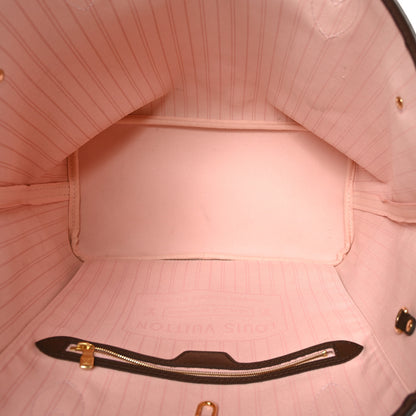 Louis Vuitton Damier Ebene Neo Neverfull MM Rose Ballerine 5 of 6