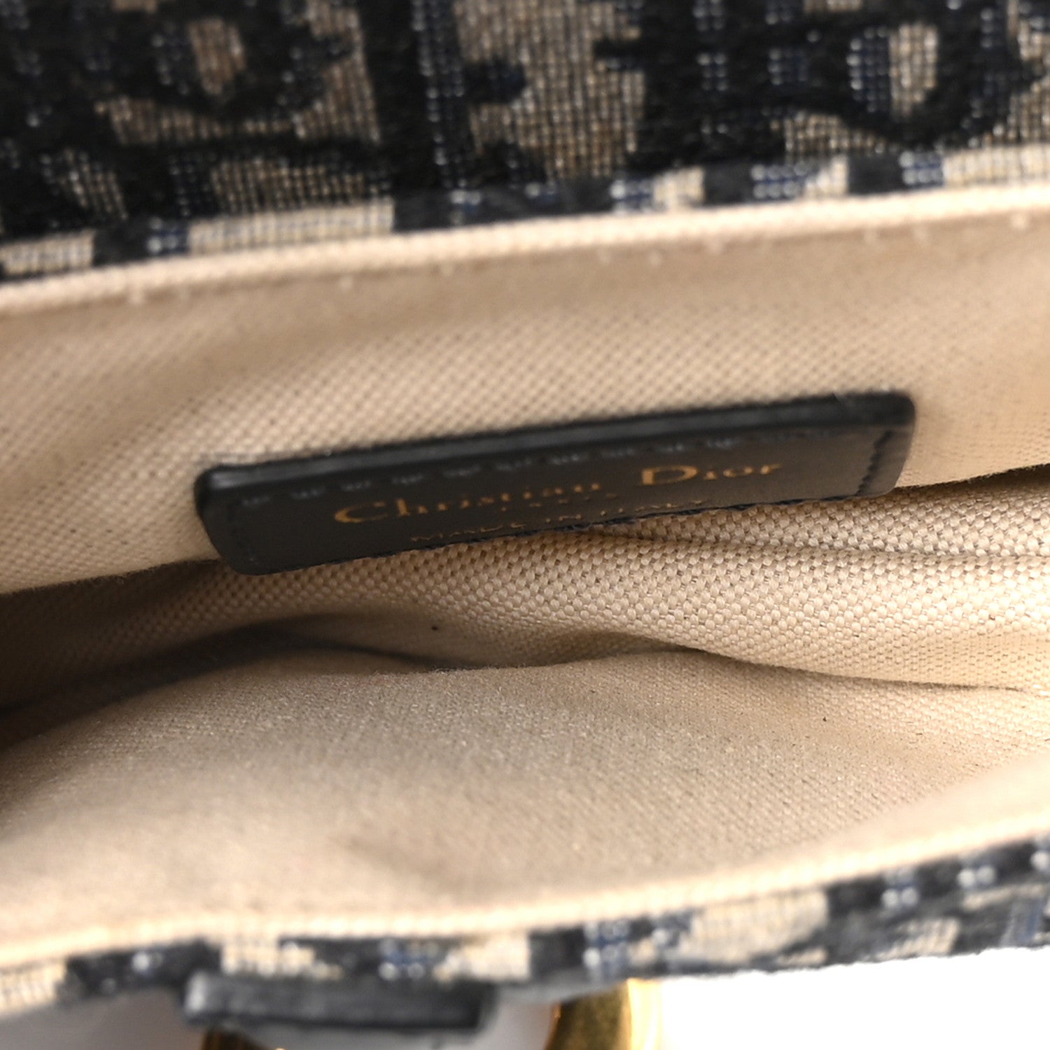 Christian Dior Oblique Mini Saddle Bag Blue 5 of 10