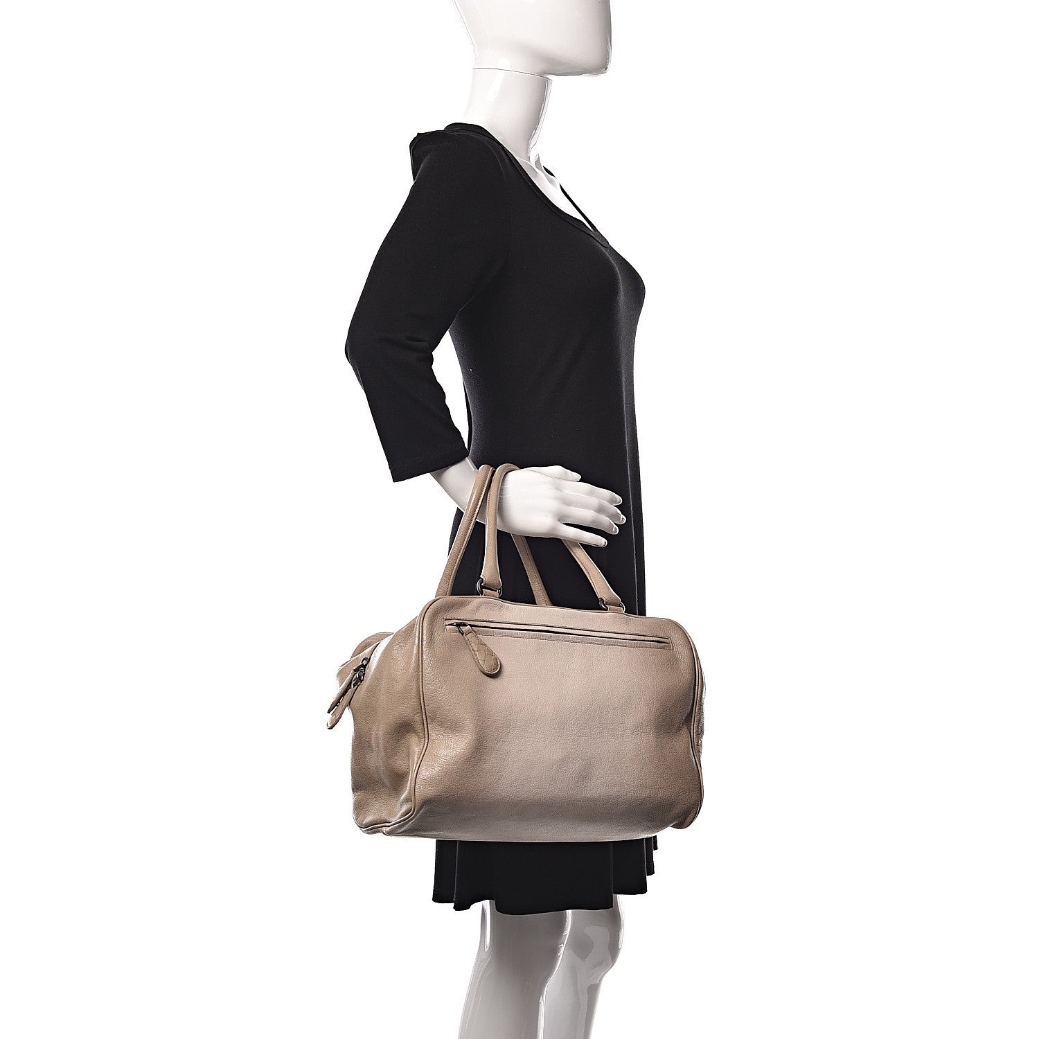 Bottega Veneta Madras Goatskin Sfumato Brera Bag Sand 2 of 23