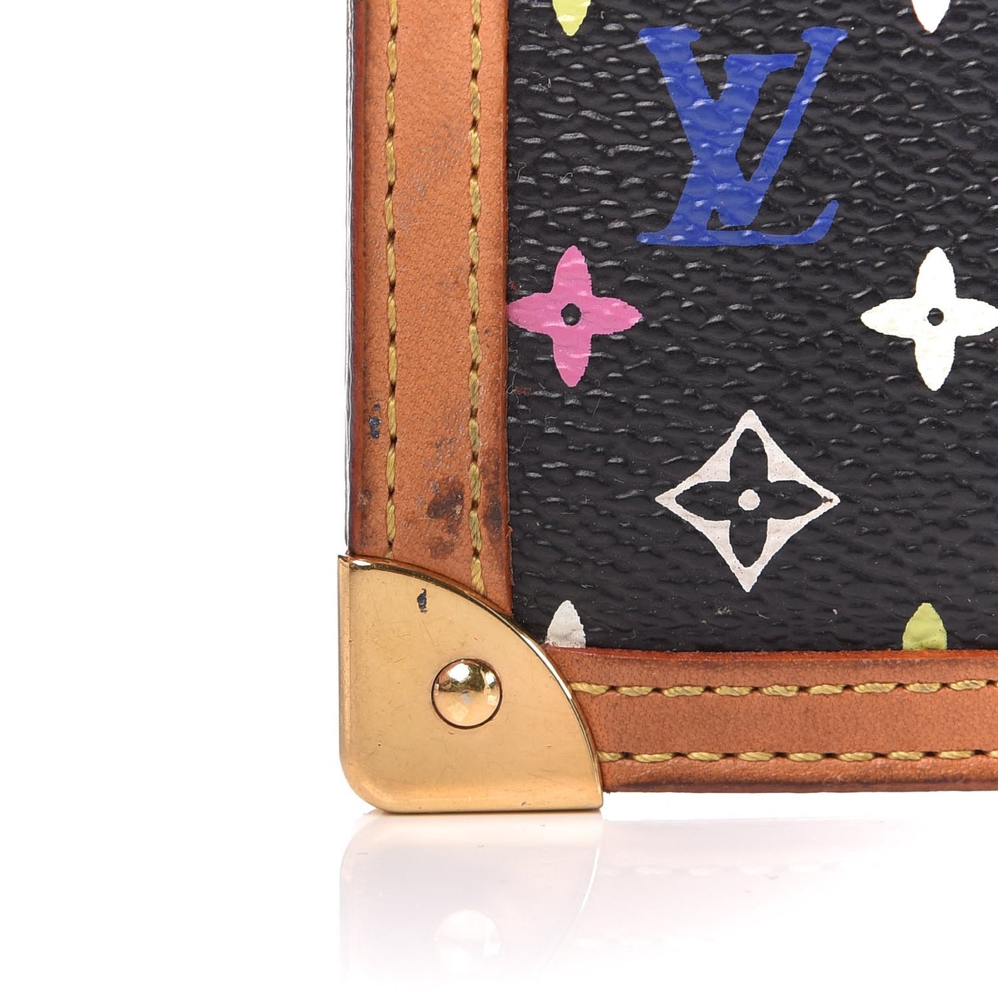 Monogram Multicolor Key Pouch Black