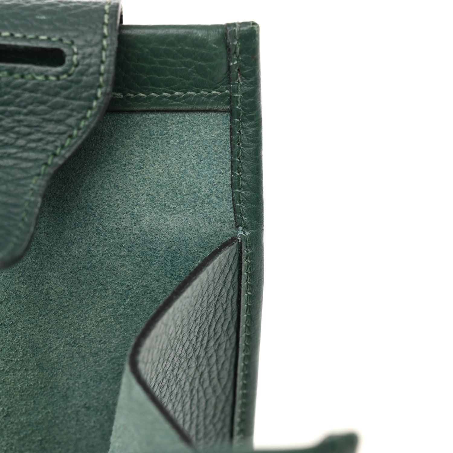 Hermes Kaba Taurillon Clemence Tote Vert Clair 12 of 24
