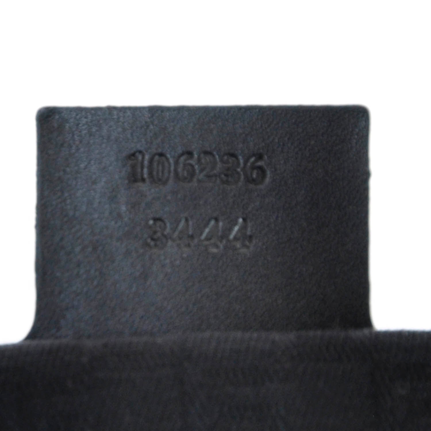 Gucci Leather Whipstitch Wooden Handle Shoulder Bag Black 9 of 9