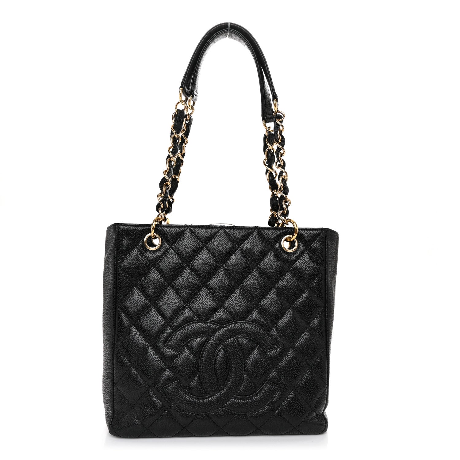 Chanel Caviar Quilted Petit Shopping Tote PST Black 1 of 10