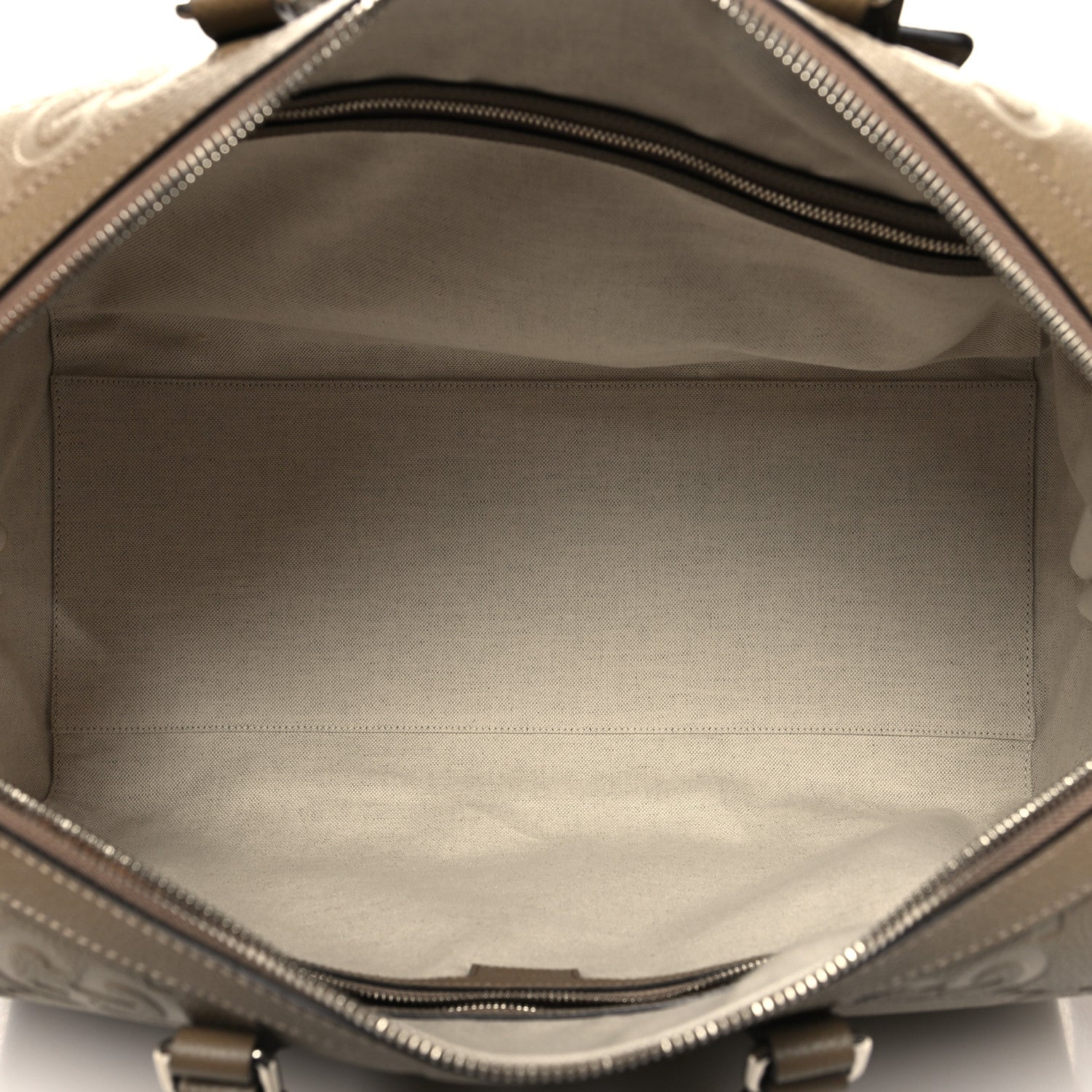 Gucci Piuma Calfskin Jumbo GG Embossed Large Duffle Bag Good Taupe 5 of 12