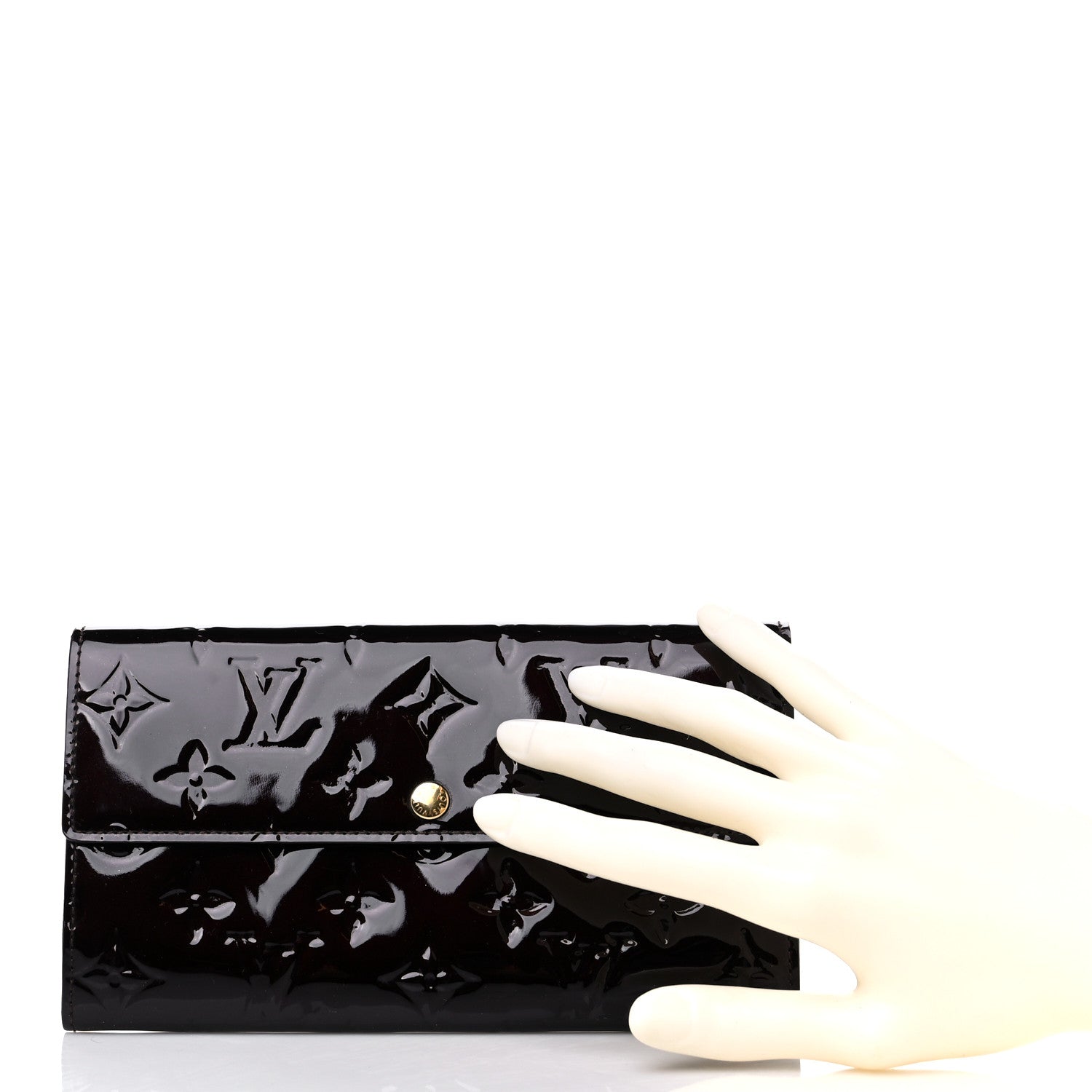 Louis Vuitton LOUIS VUITTON Vernis Sarah Wallet Rouge Fauviste 2 of 14