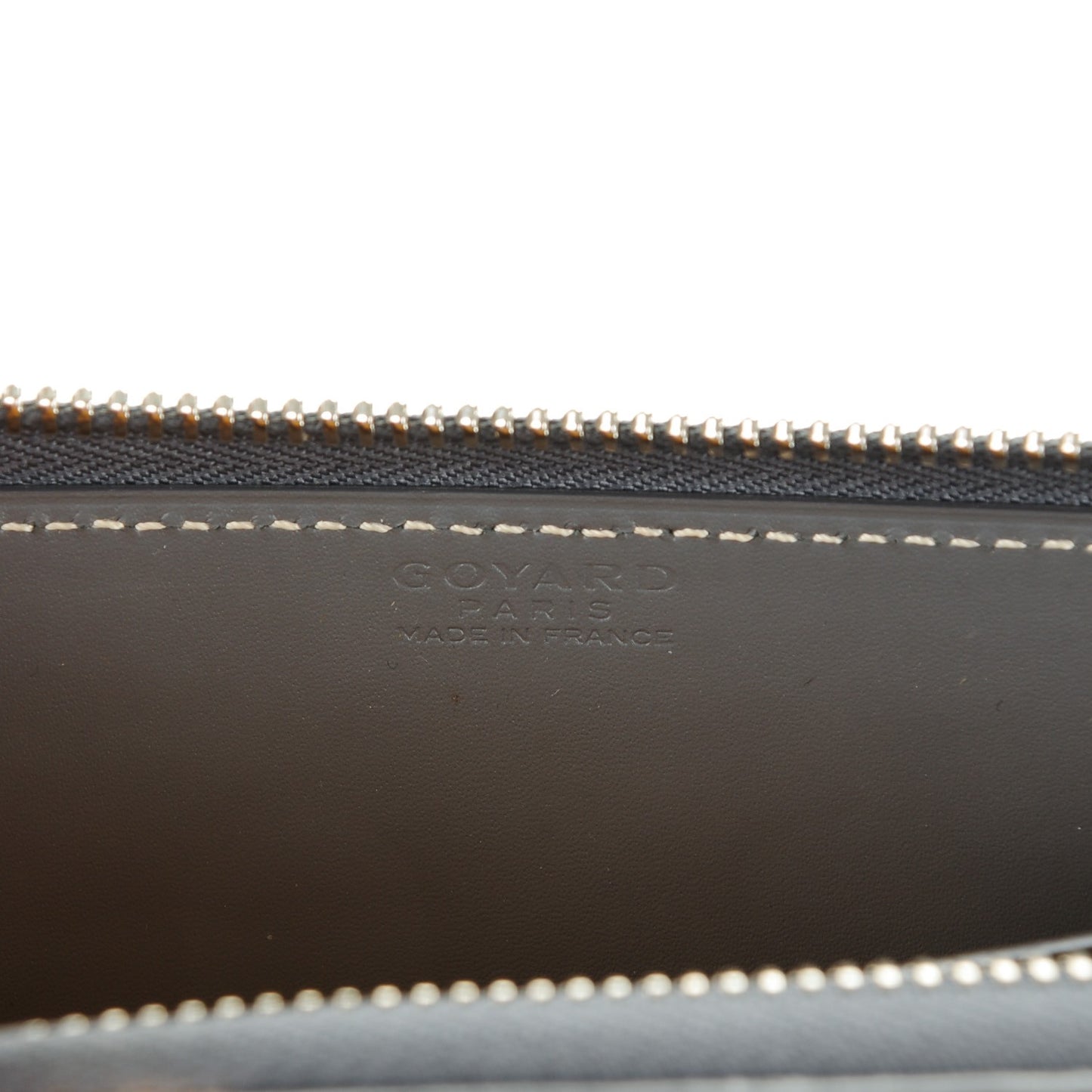 Goyardine Matignon Zip Around GM Wallet Grey