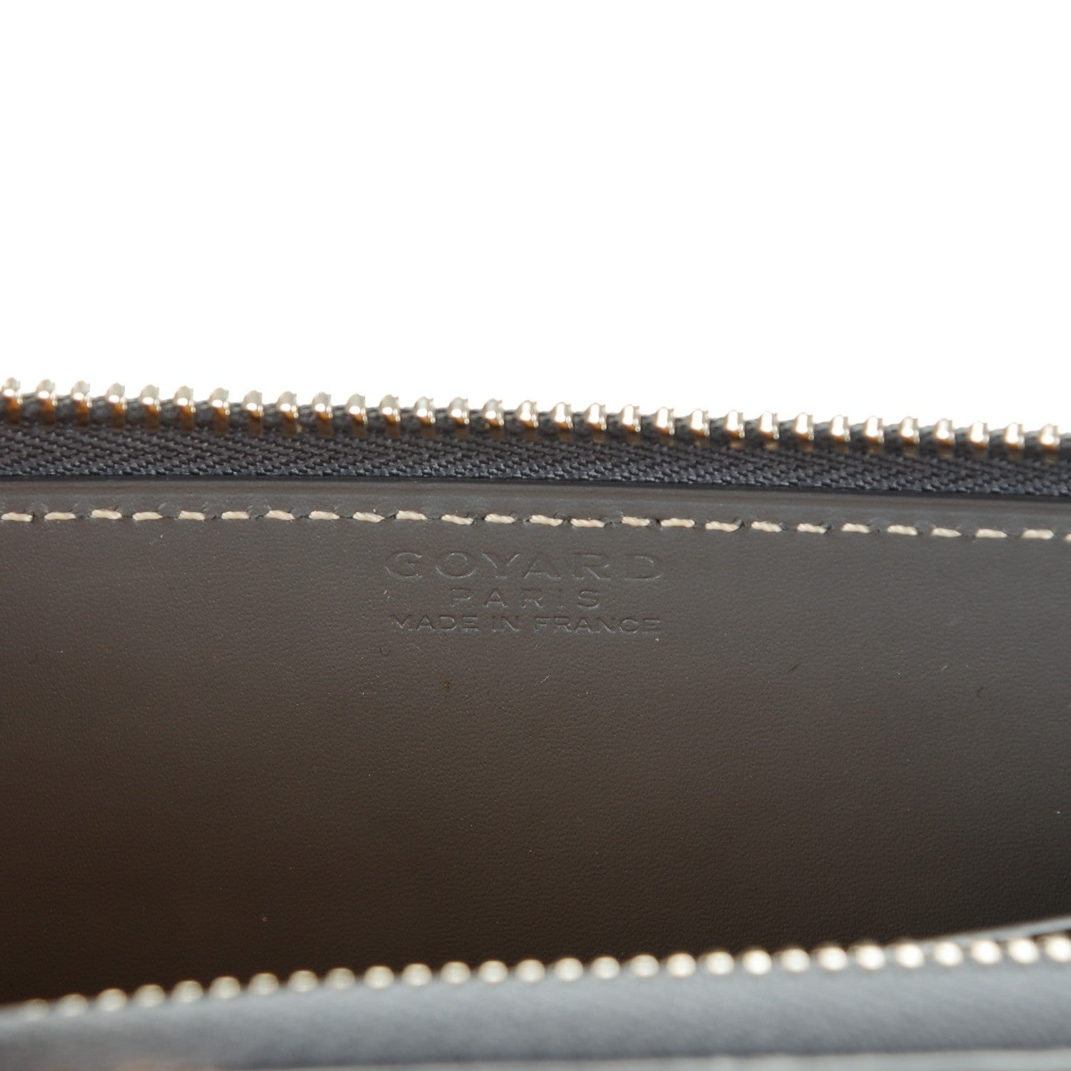 Goyard Goyardine Matignon Zip Around GM Wallet Grey 6 of 7