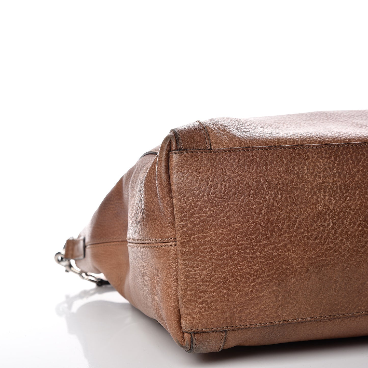Pebbled Calfskin Medium Miss GG Top Handle Bag Light Cuir