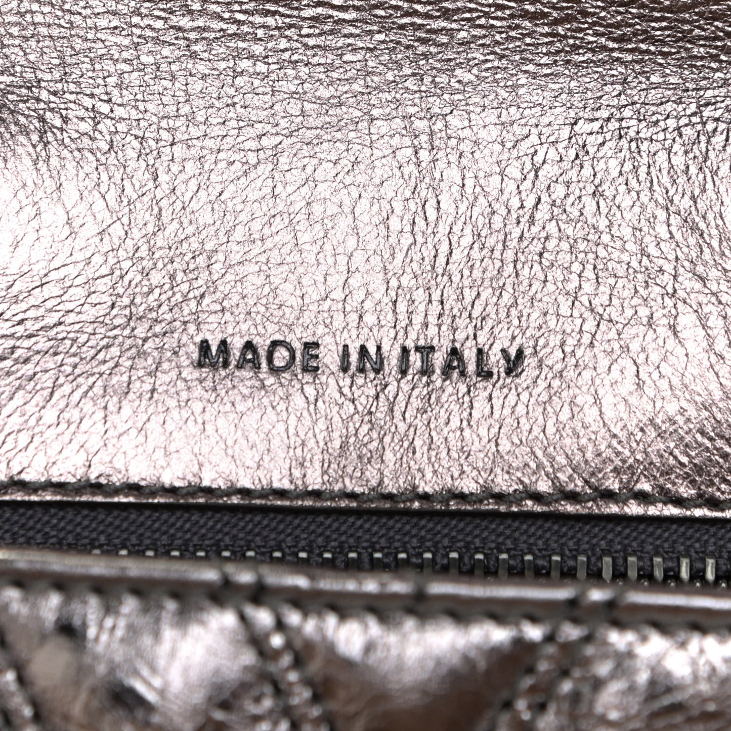 Metallic Calfskin Small Patricia Belt Bag Berlin Silver