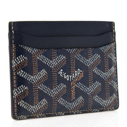 Goyard Goyardine Saint Sulpice Card Holder Navy 3 of 6