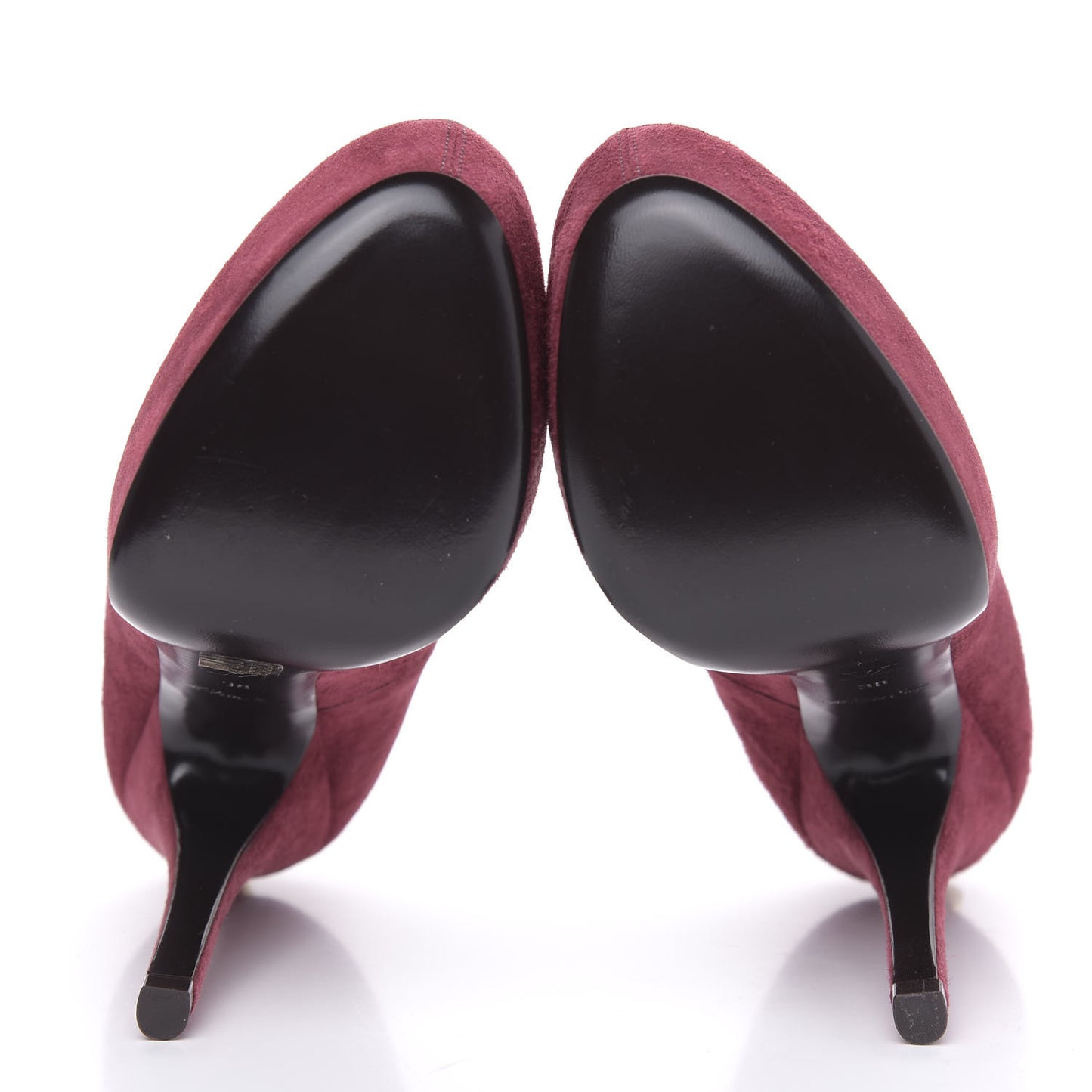 Suede Oh Really Peep Toe Pumps 38 Grenat