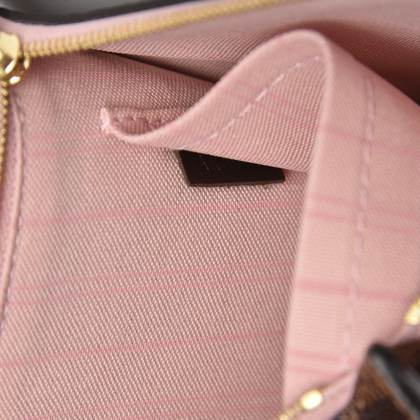 Damier Ebene Neverfull MM GM Pochette Rose Ballerine