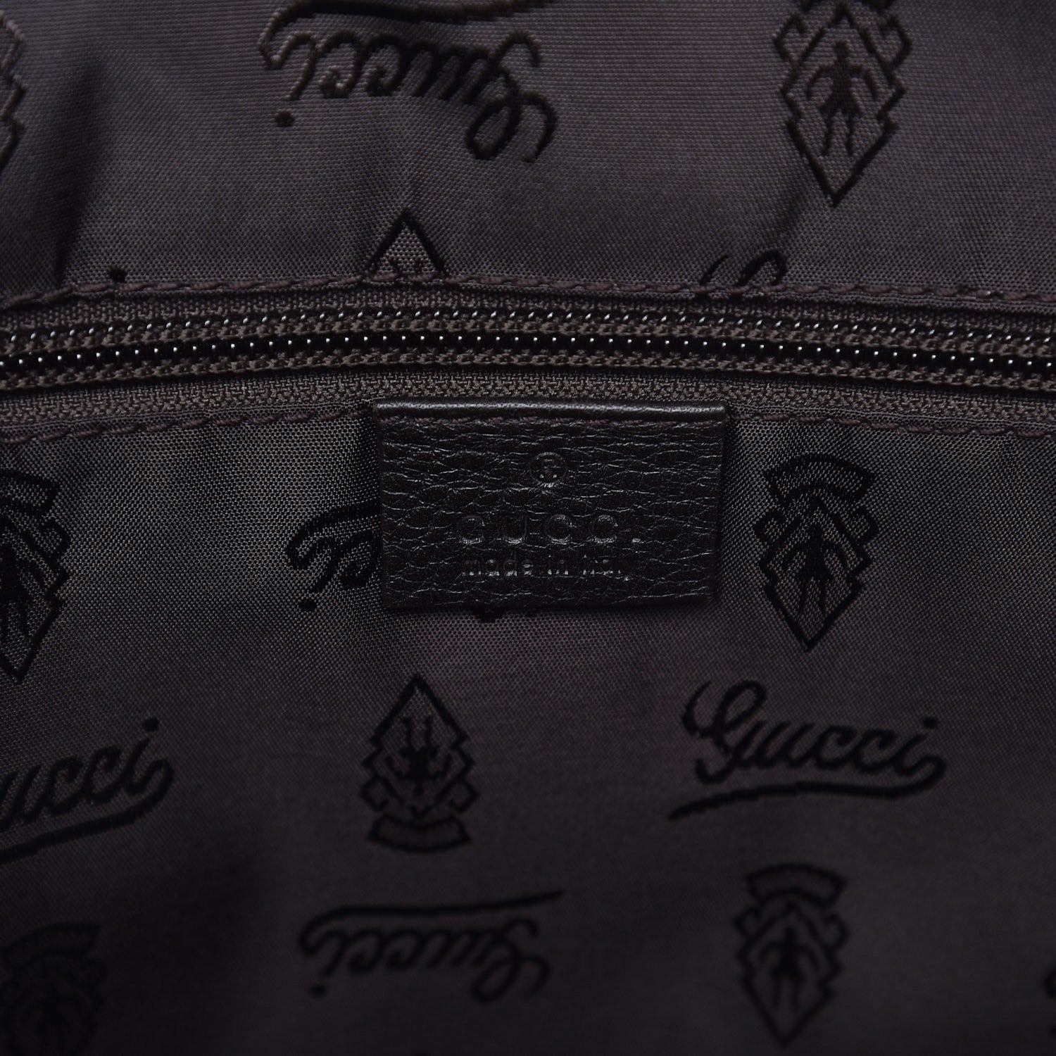 Gucci Guccissima Medium Flap Messenger Bag Black 6 of 8