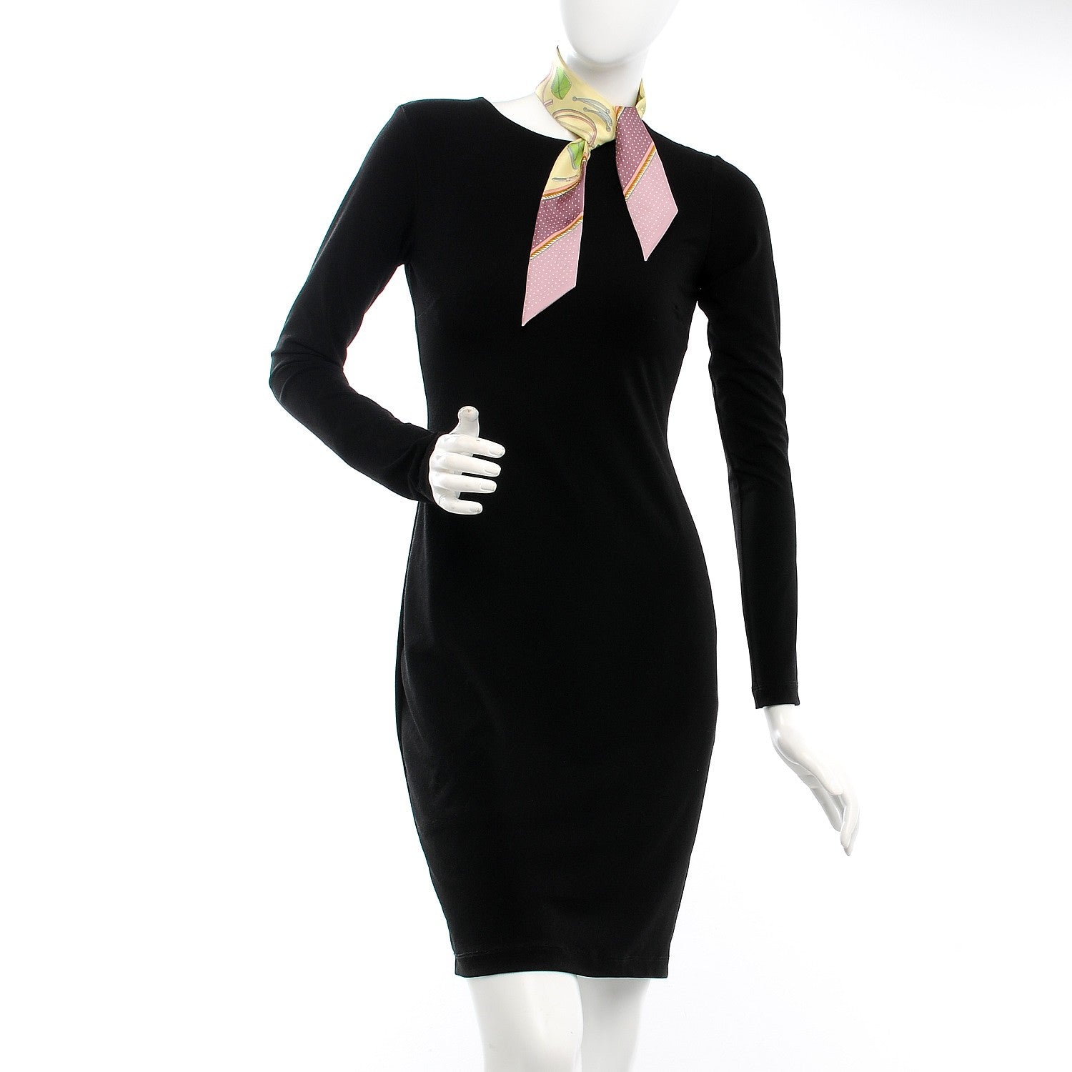 Hermes Silk Les Voitures A Transformation Twilly Jaune Soufre Vieux Rose Vert 2 of 5