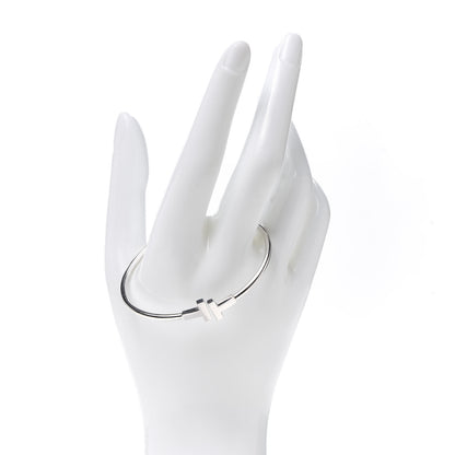 Tiffany 18K White Gold T Wire Bracelet 2 of 5