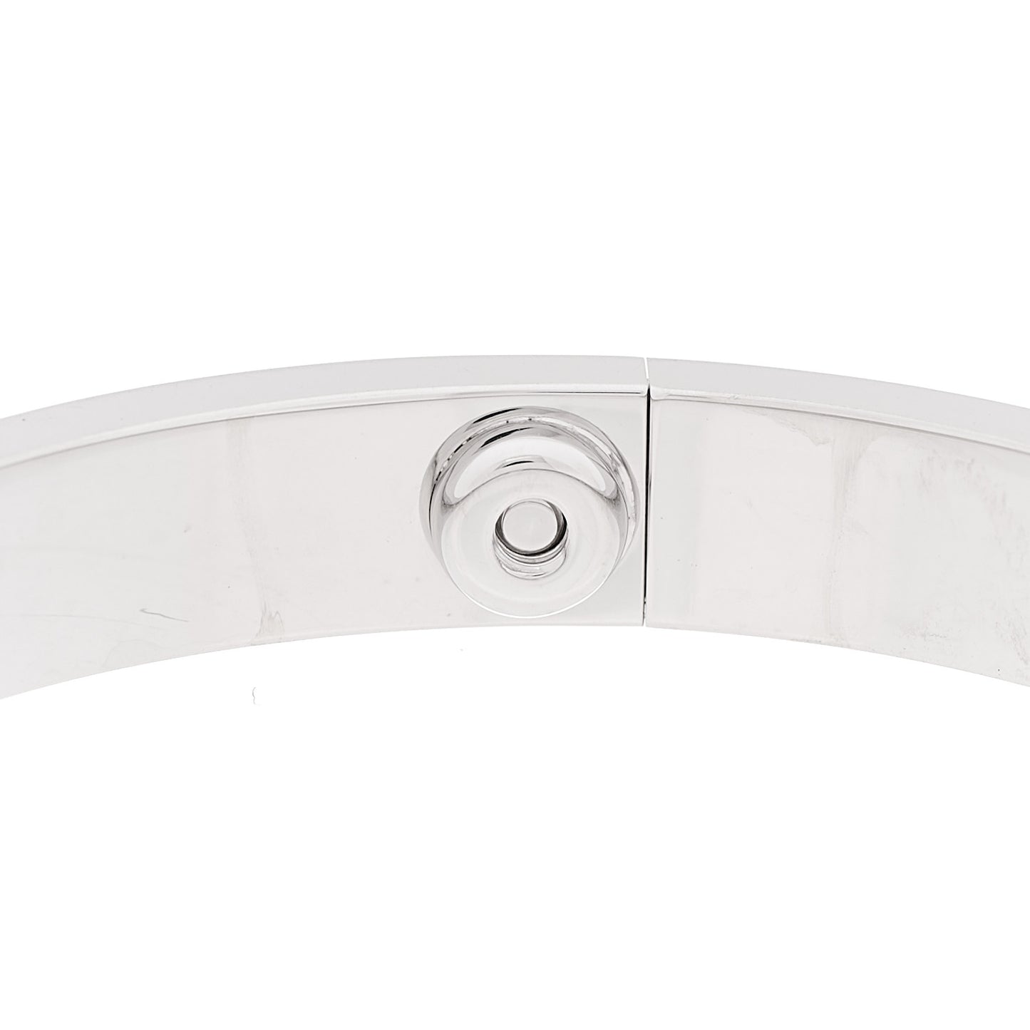18K White Gold 4 Diamond LOVE Bracelet 16