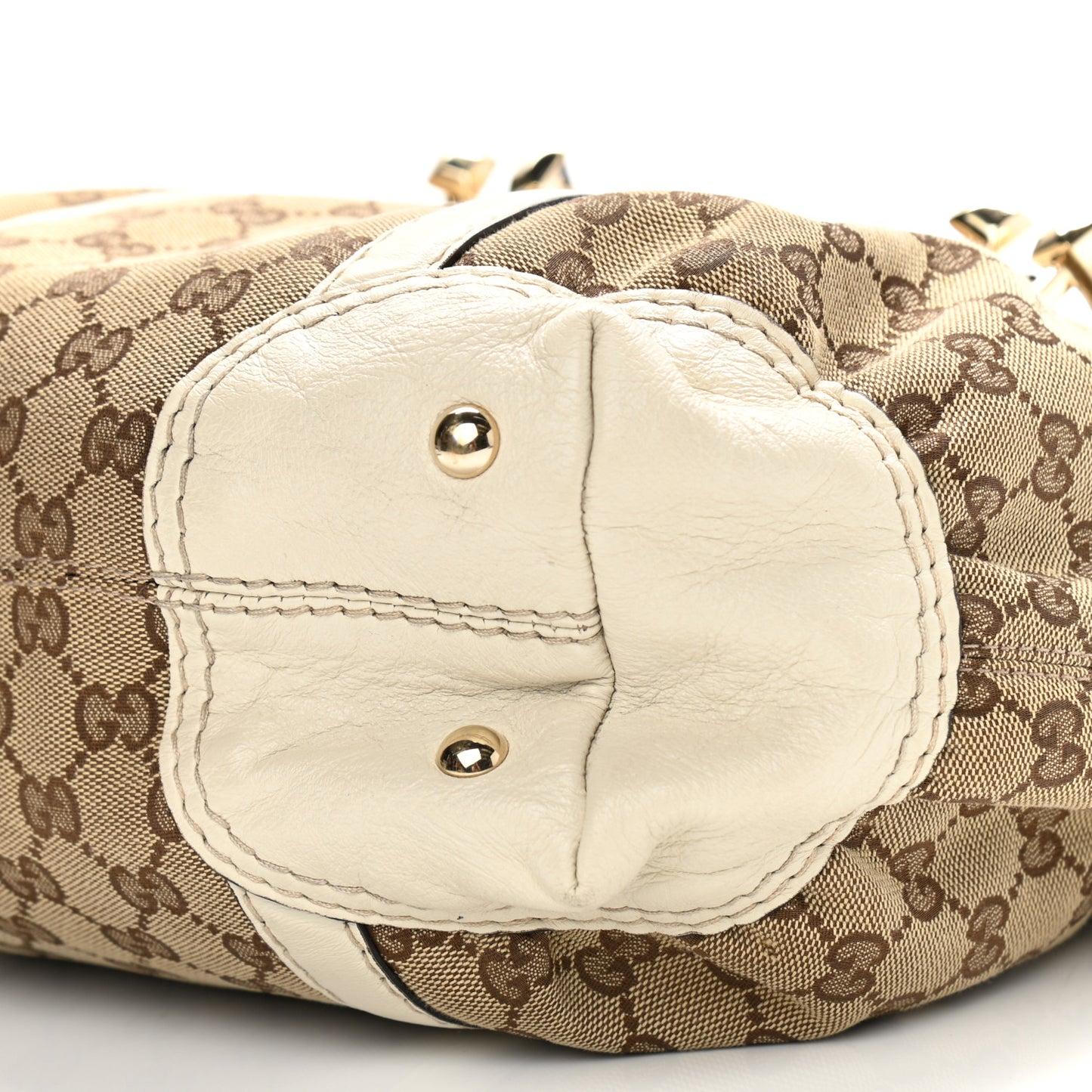 Monogram Equestrian Horseshoe Bowler White