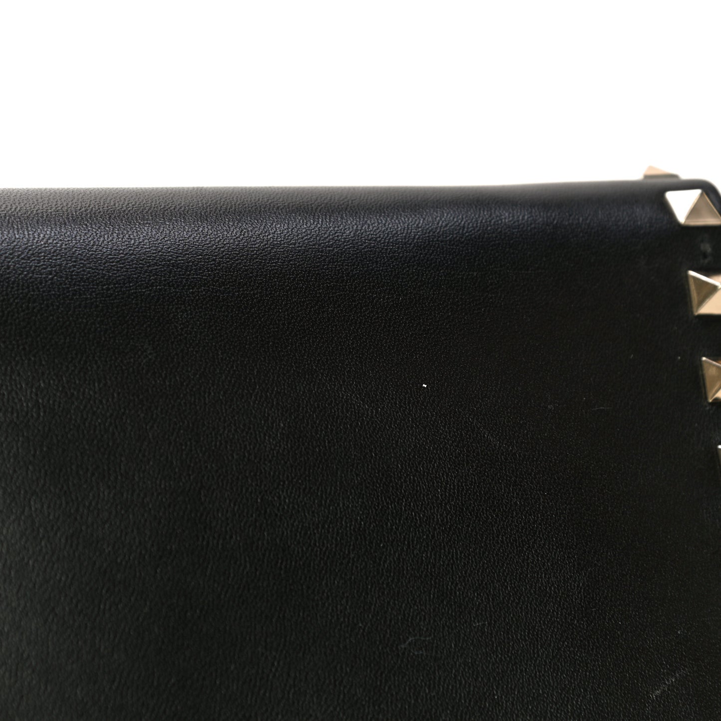 Nappa Rockstud Wristlet Clutch Black