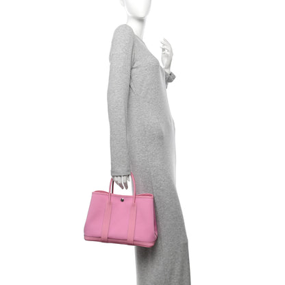 Hermes Toile Officier Vache Country Garden Party 30 TPM Pink 2 of 11