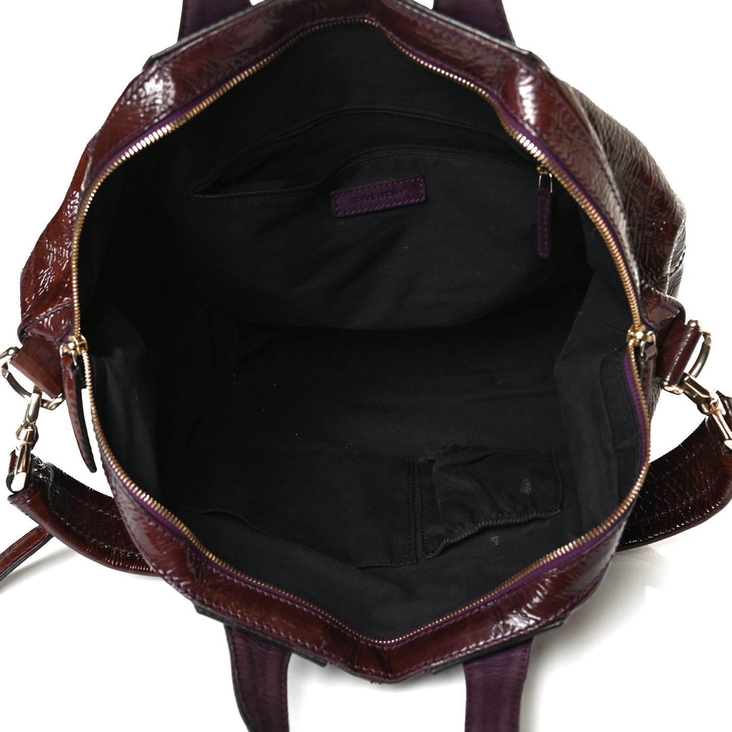 Crinkled Patent Medium Nightingale Brown