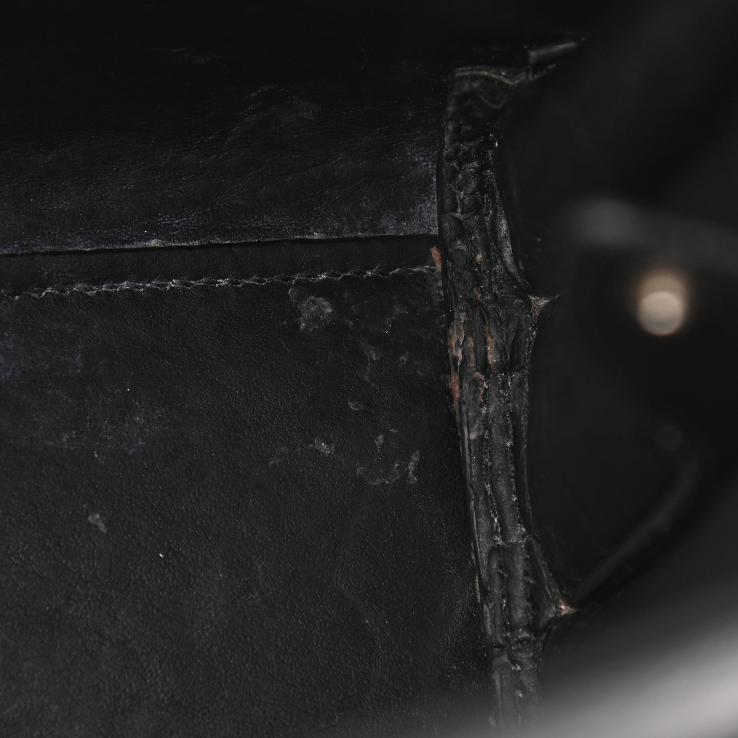 Saint Laurent Calfskin Crocodile Embossed Baby Sac De Jour Black 27 of 28