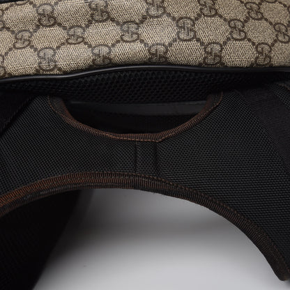 Gucci GG Supreme Monogram Web Dome Backpack Black 10 of 12