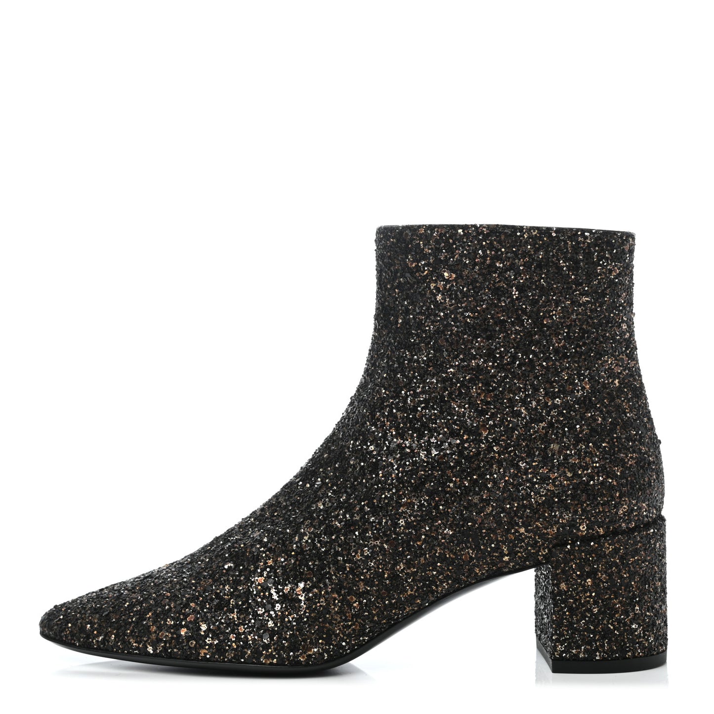 Glitter Loulou Ankle Boots 39 Black Gold