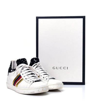 Gucci Calfskin Lace Ayers Sylvie Web Womens New Ace High Top Sneakers 35 White 10 of 10