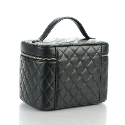 Chanel Lambskin Quilted Large Vanity Pouch Black 3 of 7