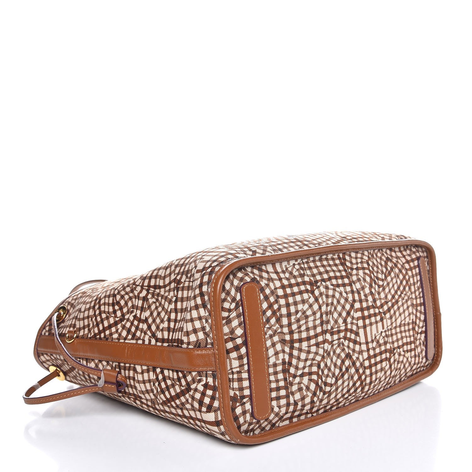 MCM Visetos Medium Liz Reversible Shopper Tote Cognac 10 of 20