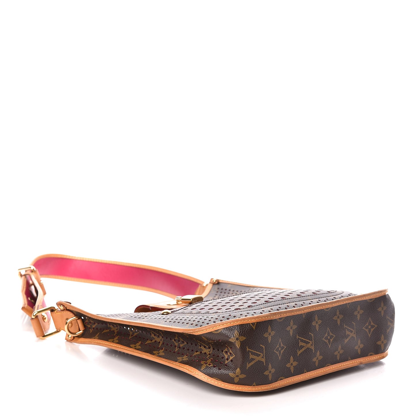 Monogram Perforated Musette Fuchsia