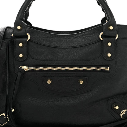 Balenciaga Agneau Classic Gold Hardware Town Black 8 of 10