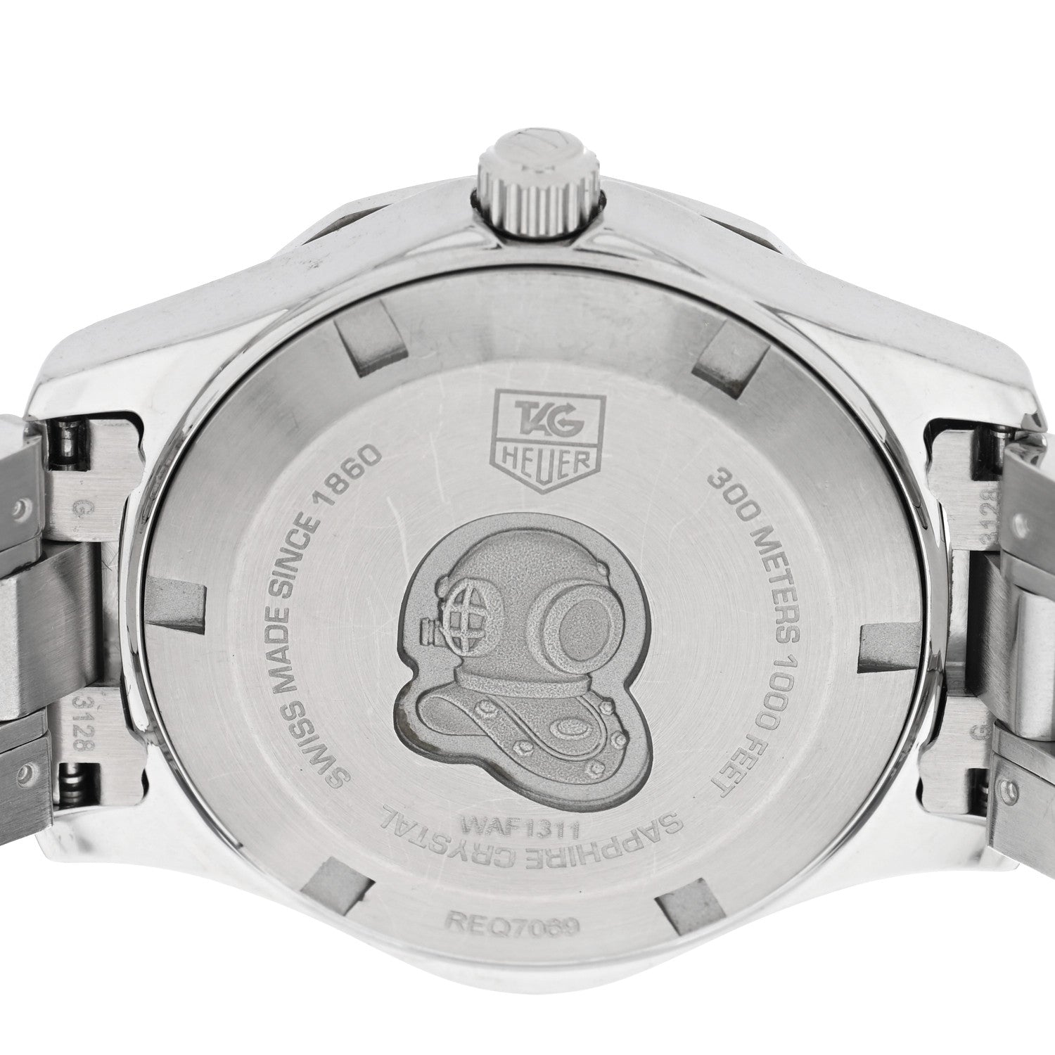 Tag Heuer Stainless Steel Mother of Pearl 32mm Aquaracer Lady Quartz Watch WAF1311 4 of 4