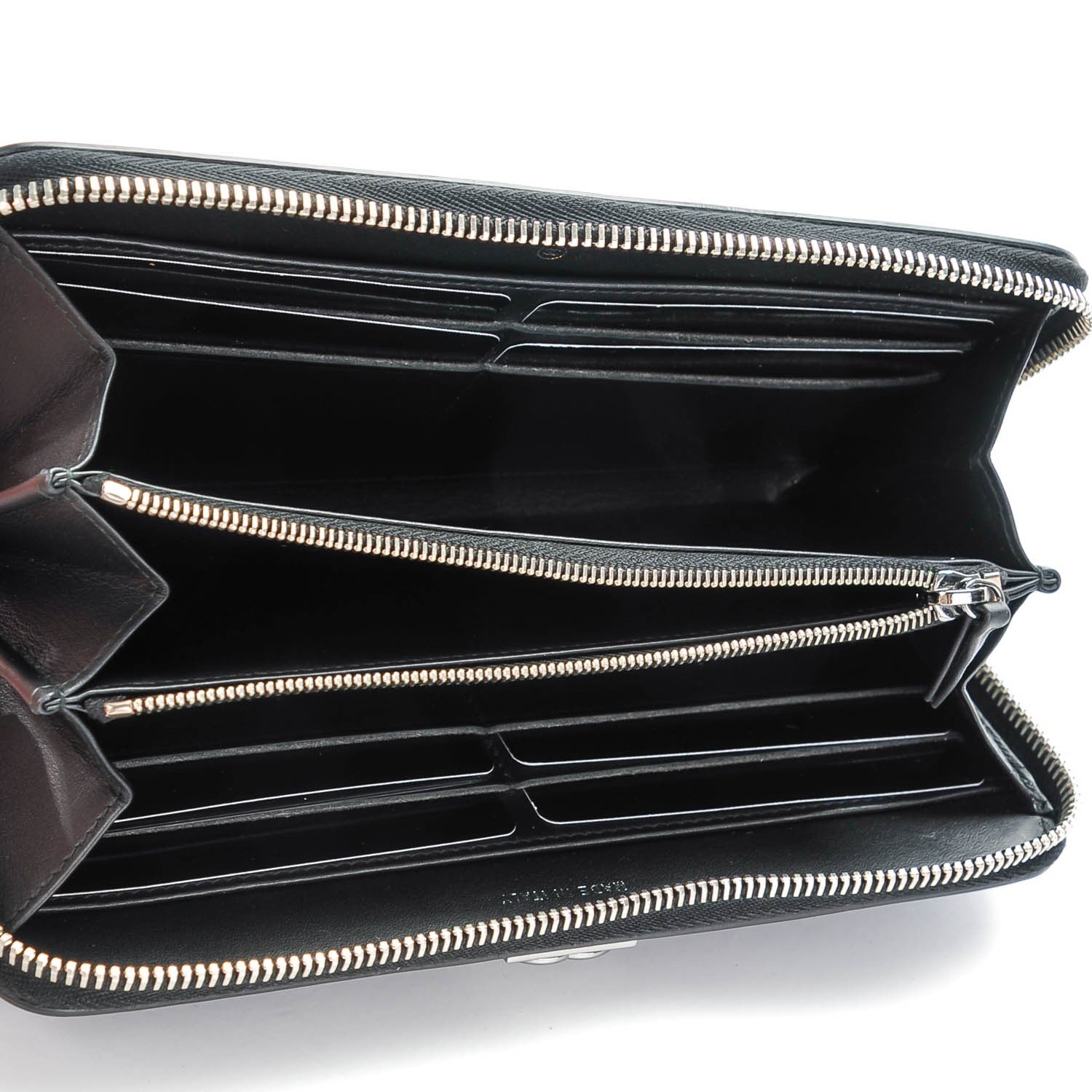 Chanel Alligator Boy Zip Around Wallet Black 5 of 8