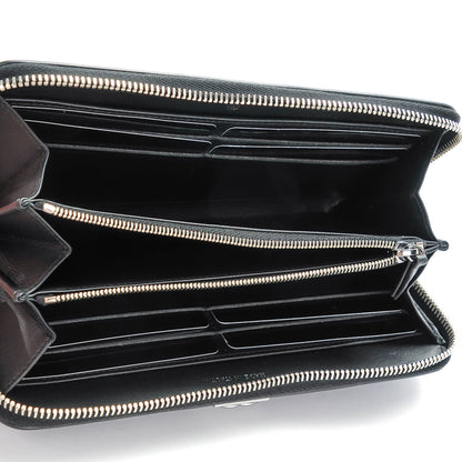 Chanel Alligator Boy Zip Around Wallet Black 5 of 8